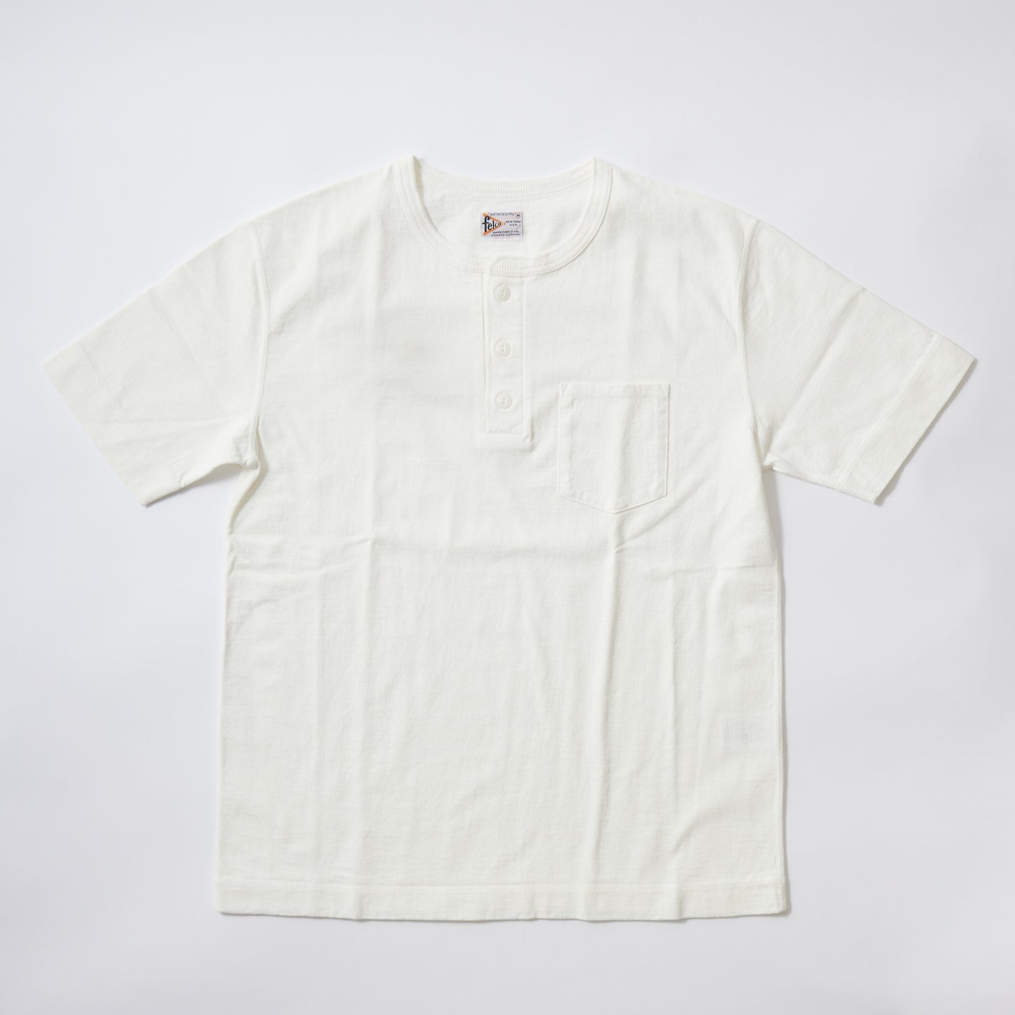 FELCO S/S HENLEY NECK POCKET-T 16/RUFFYJERSEY - 2 COLORS