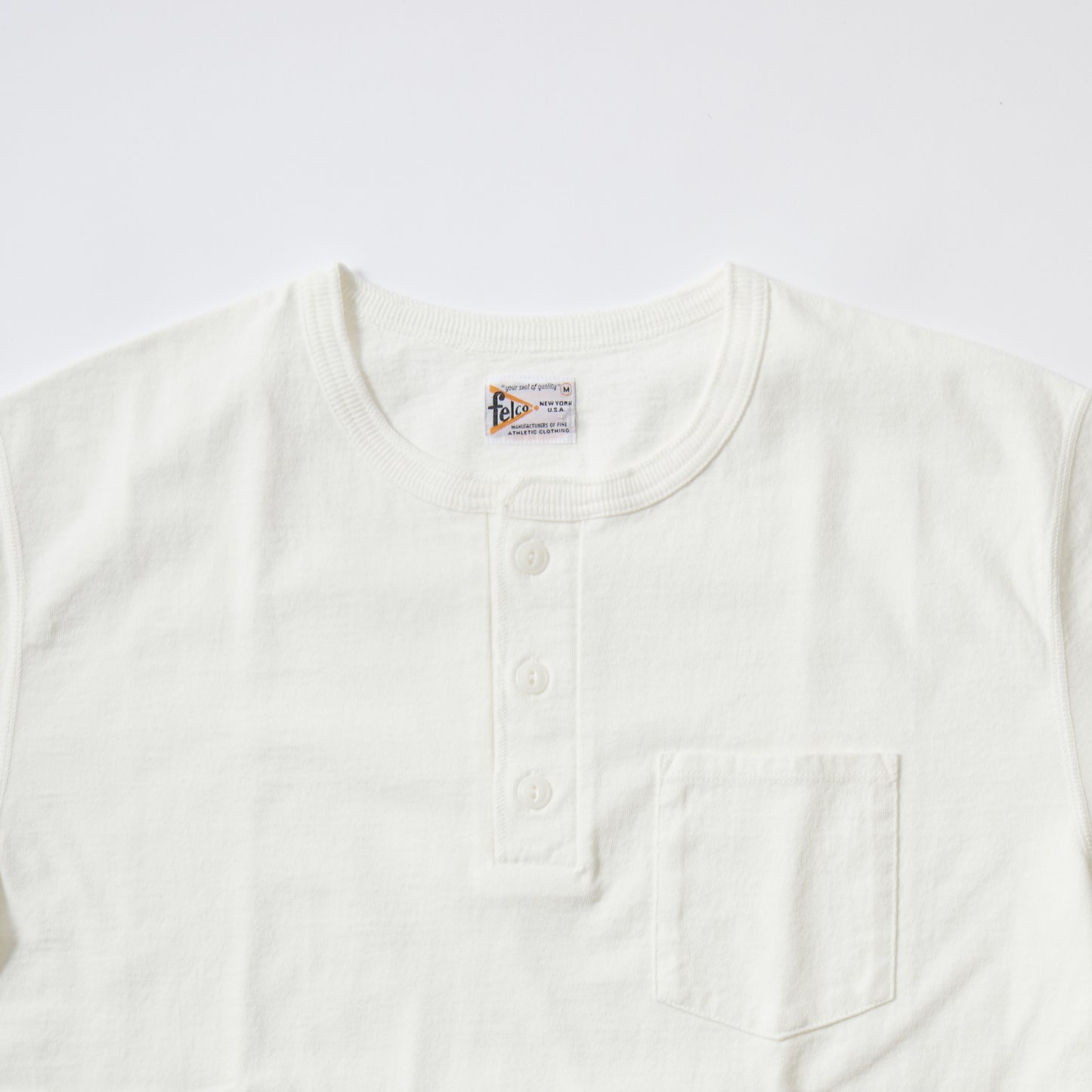 FELCO S/S HENLEY NECK POCKET-T 16/RUFFYJERSEY - 2 COLORS