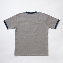 画像をギャラリービューアに読み込む, FELCO S/S RINGER POCKET T-AMERICAN VINTAGE STRIPE-NATURAL/NAVY
