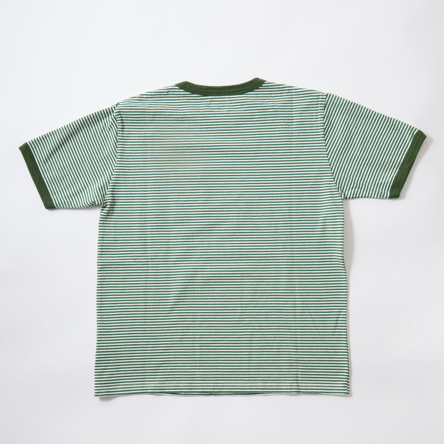 FELCO S/S RINGER POCKET T-AMERICAN VINTAGE STRIPE-NATURAL/GREEN