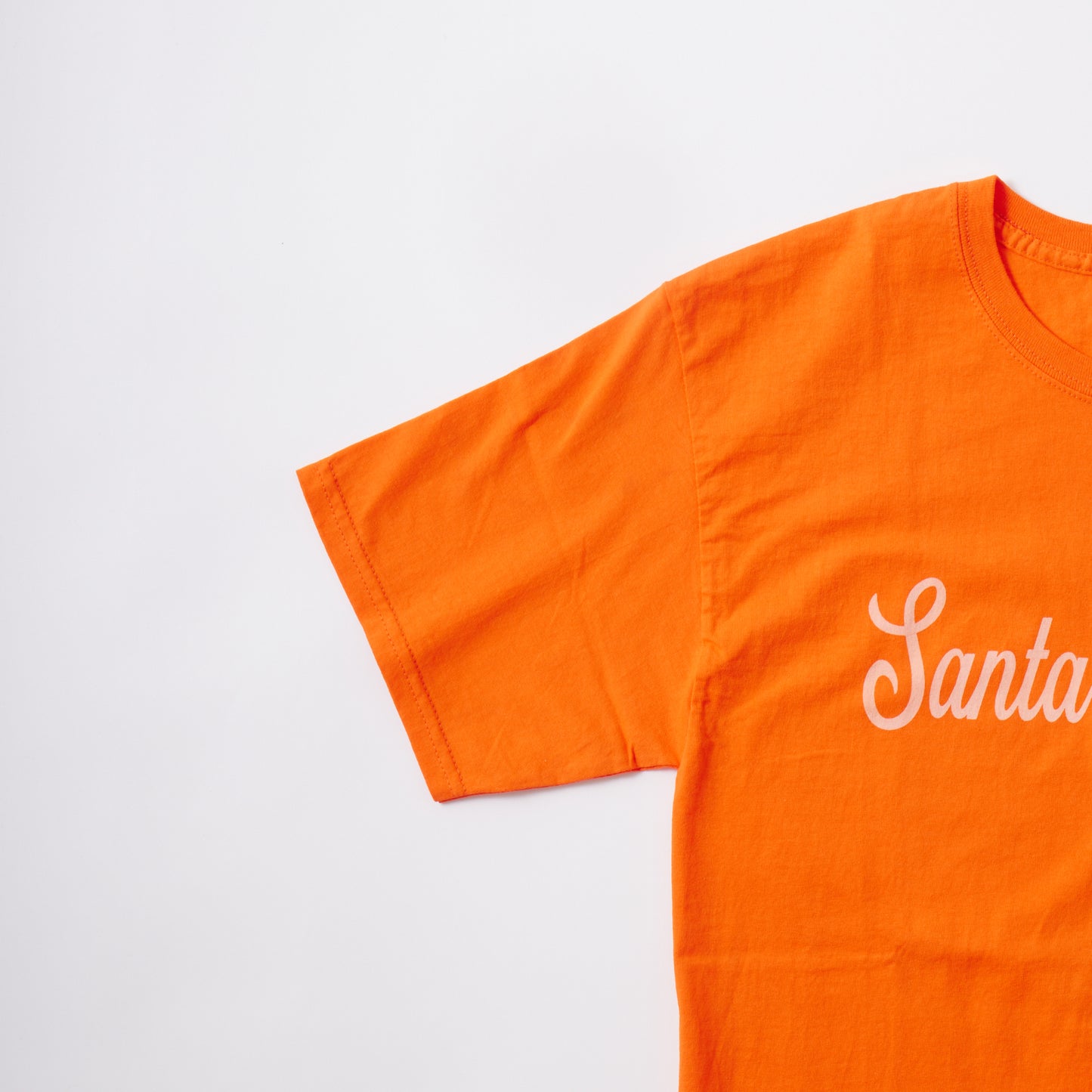 CALIFOLKS S/S WORD PRINT US CHAMPION 6oz CREW T-SHIRT - SANTA MONICA