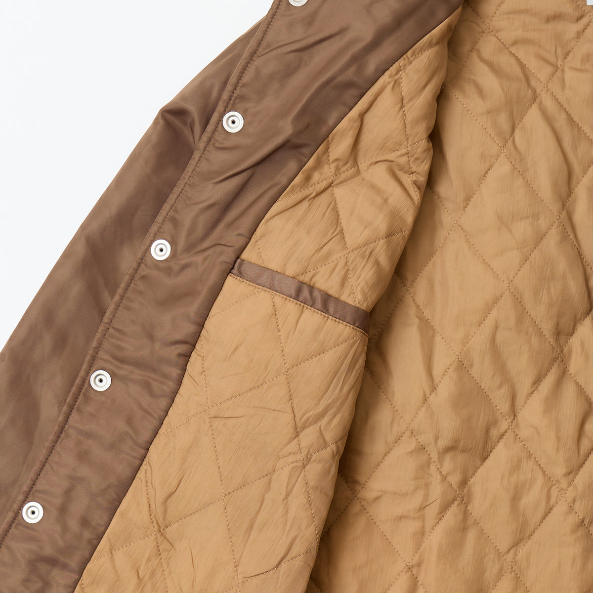 FELCO CLASSIC FIT OXFORD NYLON SATIN BASEBALL COACH JACKET W/QUILT THINSULATE LINING - 5 COLORS