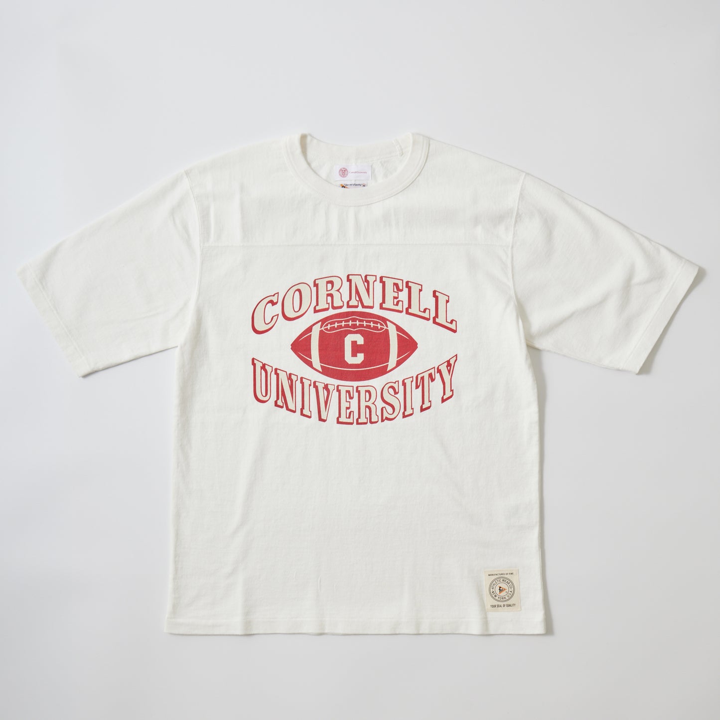 FELCO H/S FOOTBALL TEE -  CORNELL UNIVERSITY PRINT