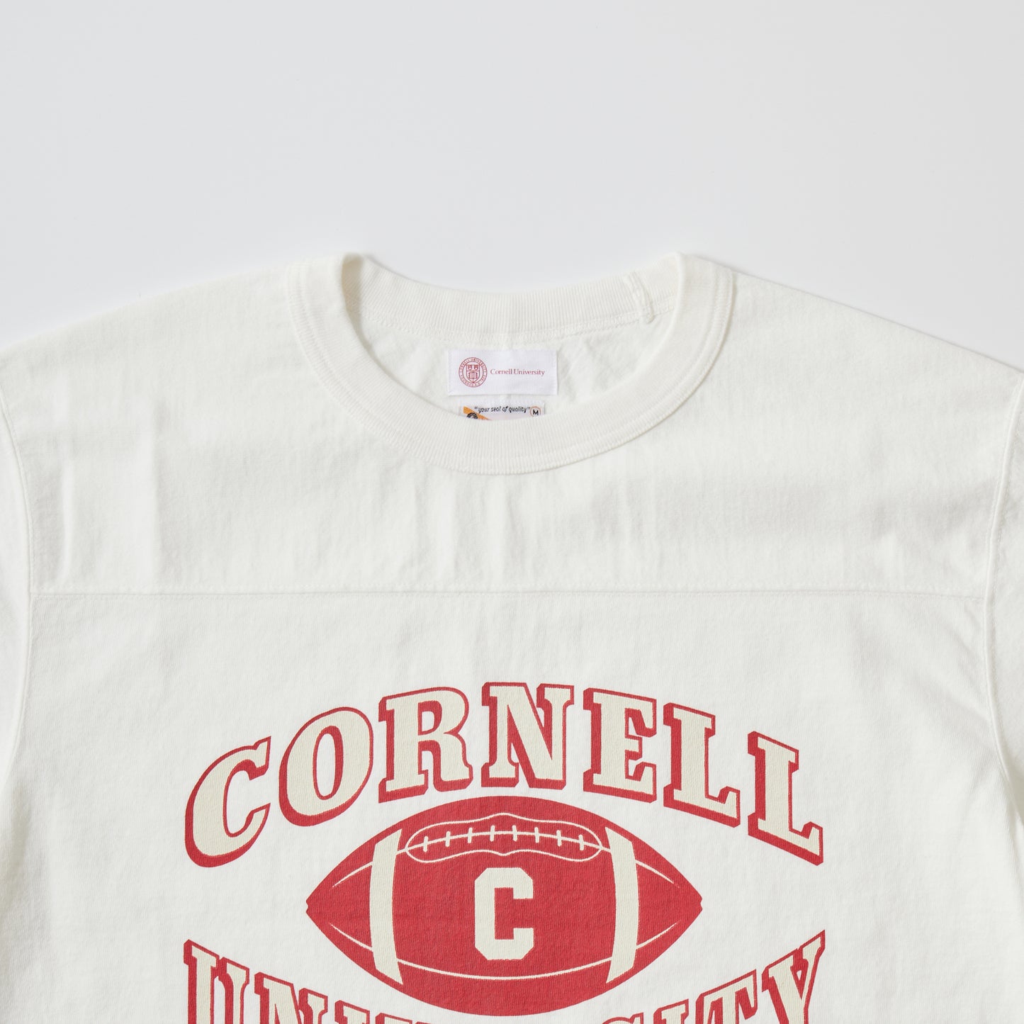 FELCO H/S FOOTBALL TEE -  CORNELL UNIVERSITY PRINT