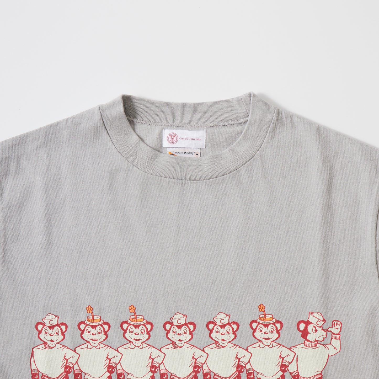 FELCO S/S  HI CREW TEE - CORNELL UNIVERSITY BEARS PRINT