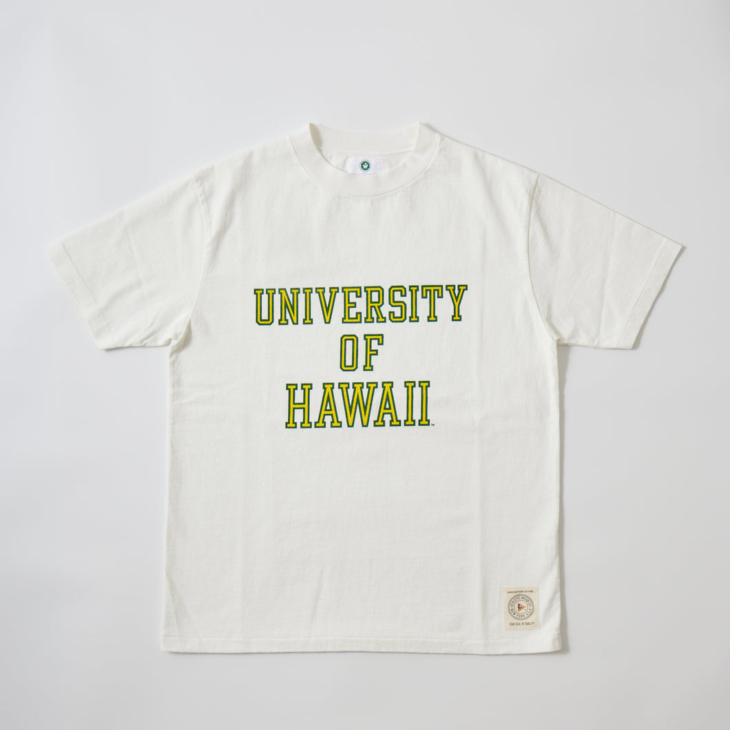 【FELCO FAIR】FELCO S/S  HI CREW TEE - UNIVERSITY OF HAWAII PRINT