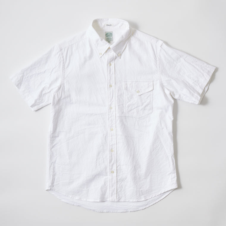 KEATON CHASE USA S/S CLASSIC FIT FULL OPEN BD SHIRT - PREMIUM OXFORD