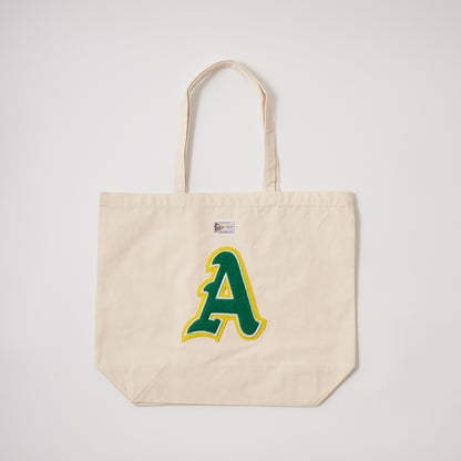 【CAMPAIGN】FELCO 8.3oz NATURAL CANVAS TOTE BAG WITH ORIGINAL CHENILLE WAPPEN