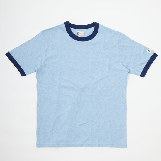 FELCO S/S RINGER CREW POCKET TEE ORGANIC COTTON 30/1 JERSEY