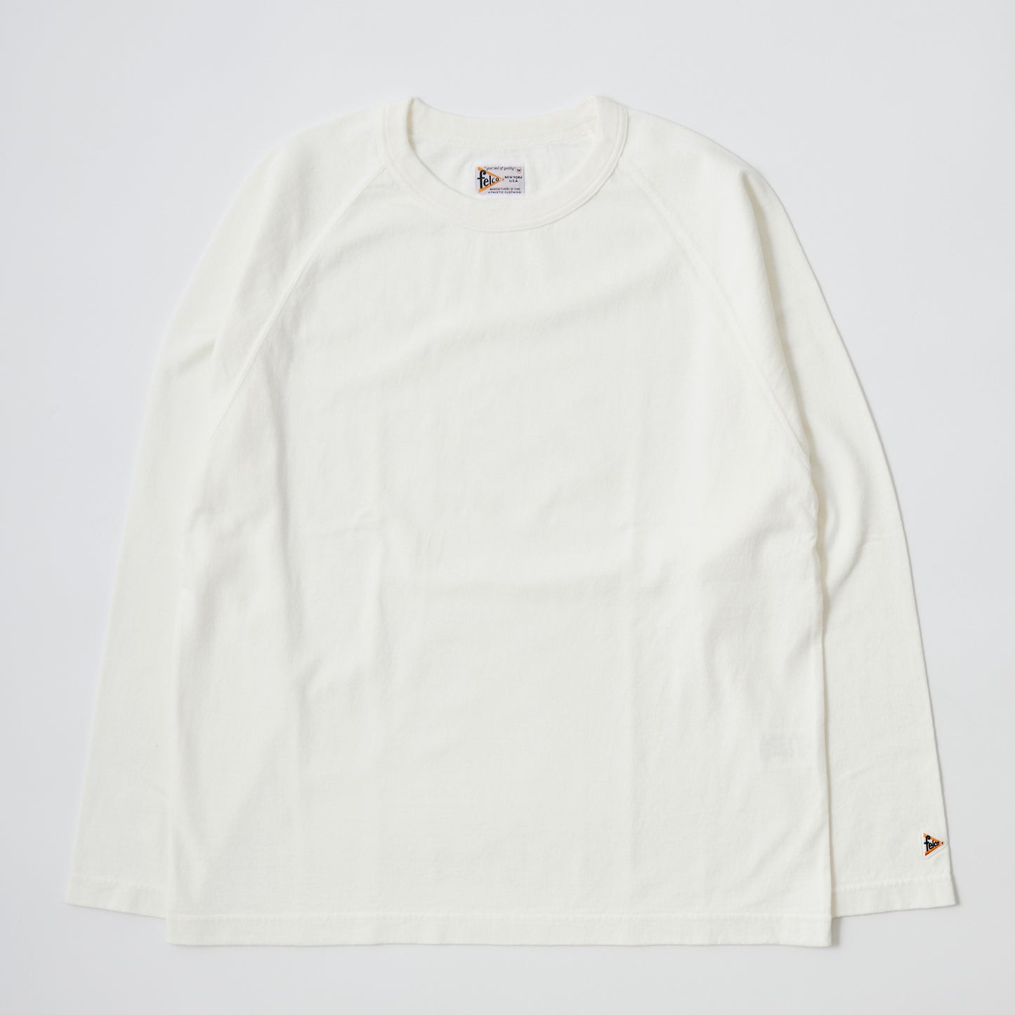 【NEW】FELCO L/S RAGLAN BINDER NECK CREW-T 7oz 16SINGLE RUFFY JERSEY - 6 COLORS