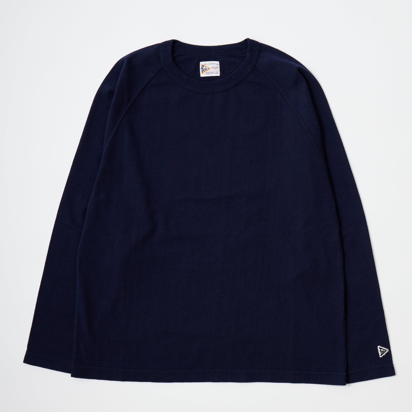 【NEW】FELCO L/S RAGLAN BINDER NECK CREW-T 7oz 16SINGLE RUFFY JERSEY - 6 COLORS