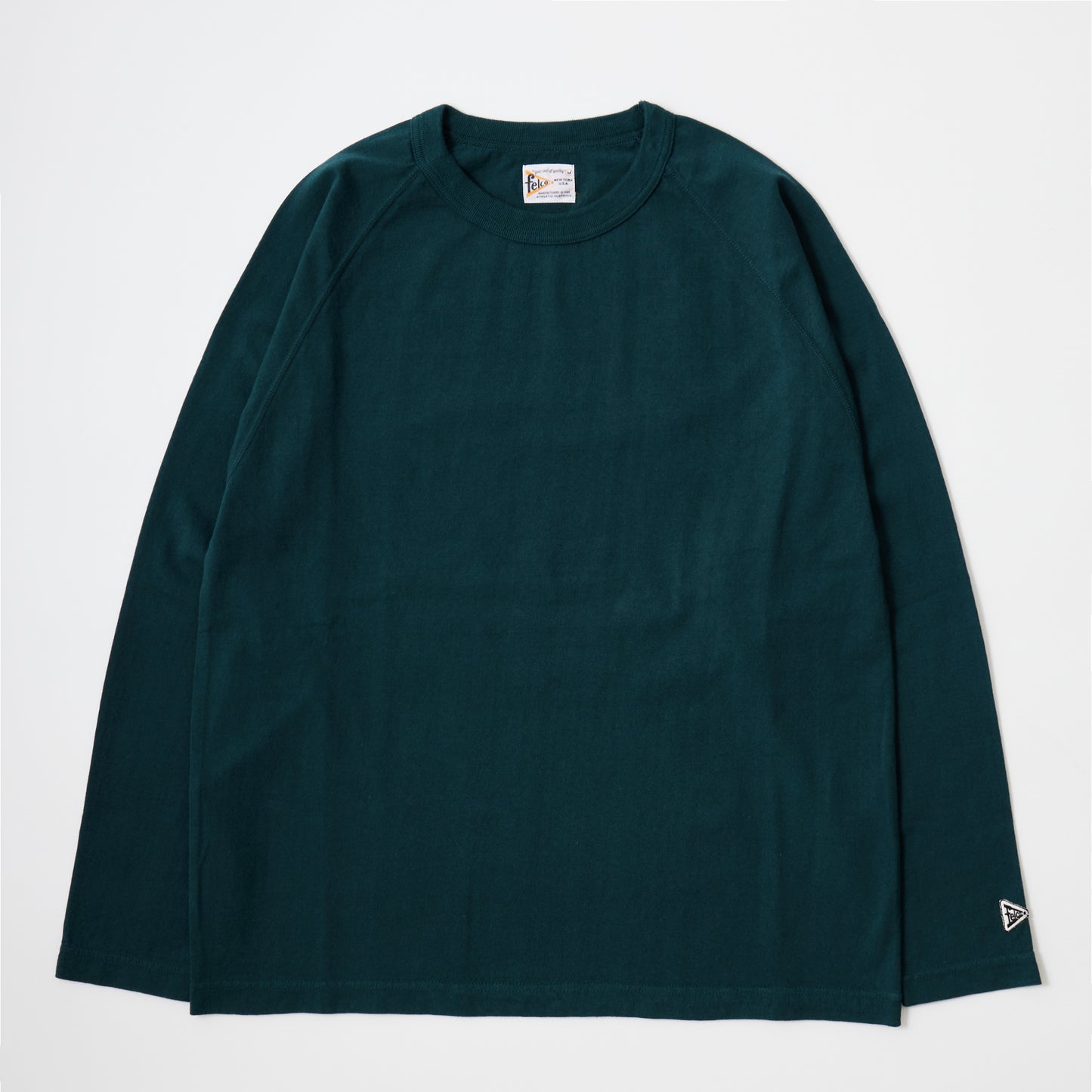 【NEW】FELCO L/S RAGLAN BINDER NECK CREW-T 7oz 16SINGLE RUFFY JERSEY - 6 COLORS