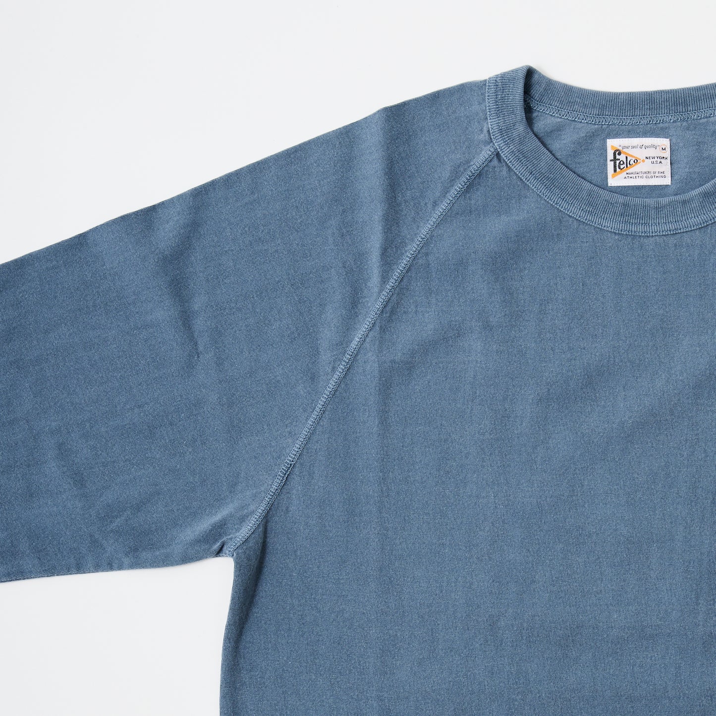 【NEW】FELCO L/S RAGLAN BINDER NECK CREW-T 7oz 16SINGLE RUFFY JERSEY - 6 COLORS