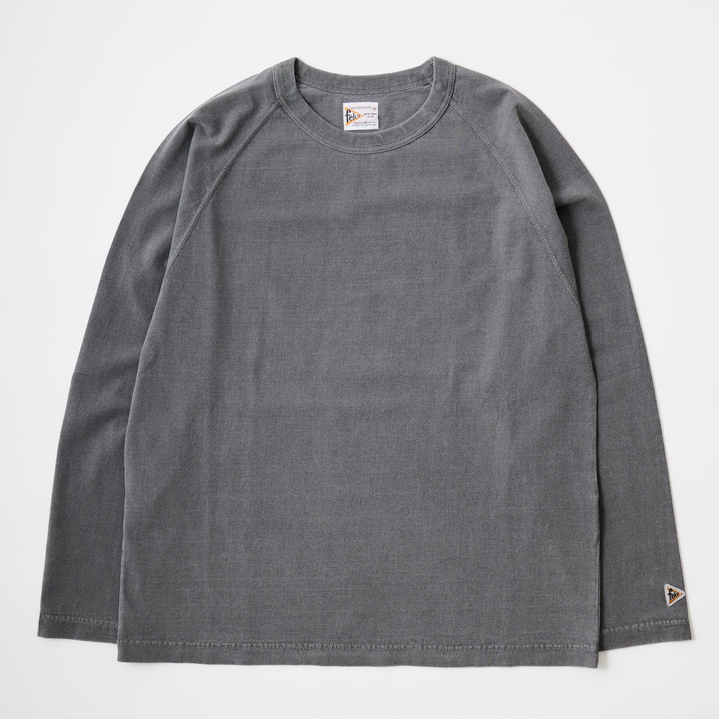 【NEW】FELCO L/S RAGLAN BINDER NECK CREW-T 7oz 16SINGLE RUFFY JERSEY - 6 COLORS