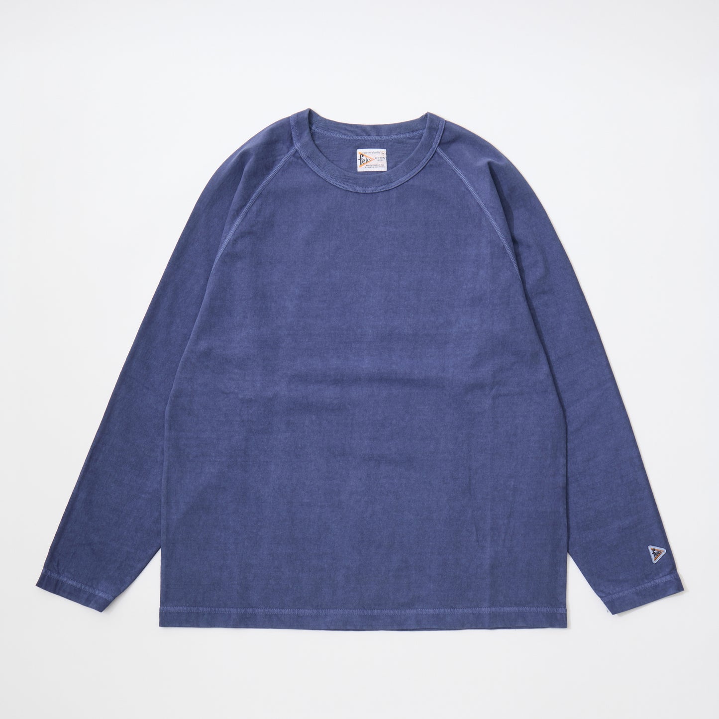 FELCO L/S RAGLAN BINDER NECK CREW-T 7oz 16SINGLE RUFFY JERSEY - 10 COLORS