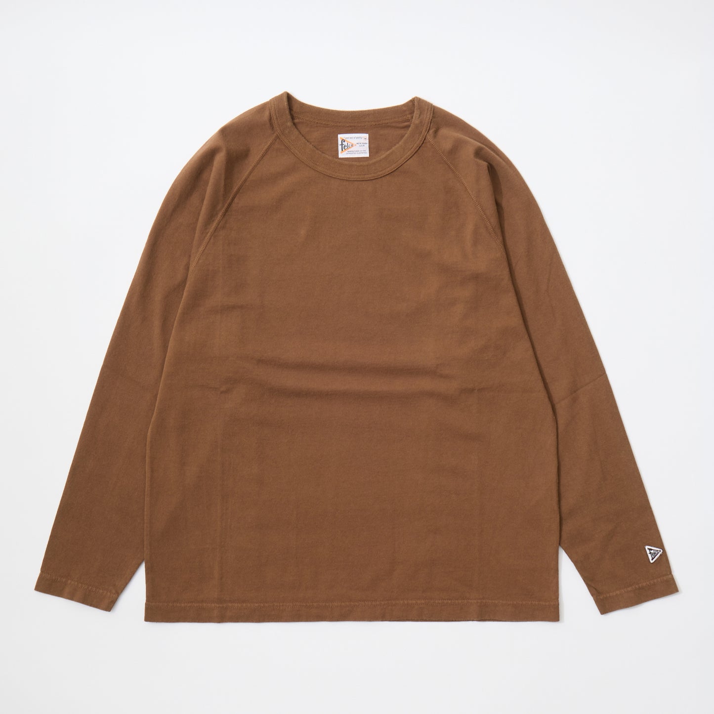 FELCO L/S RAGLAN BINDER NECK CREW-T 7oz 16SINGLE RUFFY JERSEY - 10 COLORS