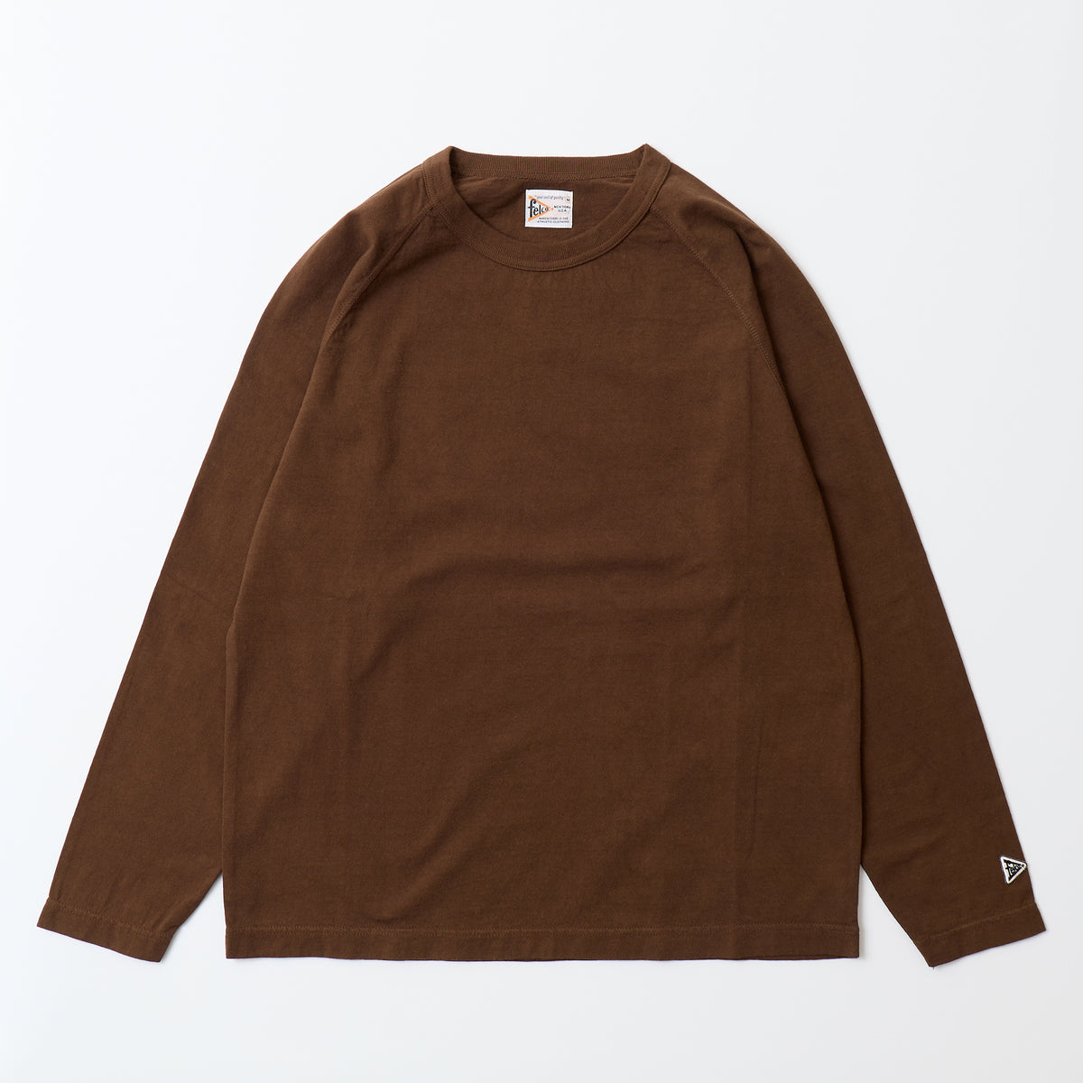 FELCO L/S RAGLAN BINDER NECK CREW-T 7oz 16SINGLE RUFFY JERSEY - 12 COLORS