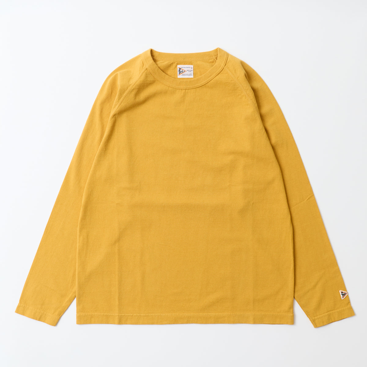 FELCO L/S RAGLAN BINDER NECK CREW-T 7oz 16SINGLE RUFFY JERSEY - 12 COLORS