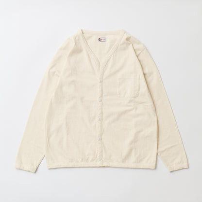 FELCO L/S BINDER V NECK CARDIGAN W/POCKET 7oz 16SINGLE RUFFY JERSEY - 14 COLORS
