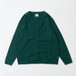 FELCO L/S BINDER V NECK CARDIGAN W/POCKET 7oz 16SINGLE RUFFY JERSEY - 15 COLORS