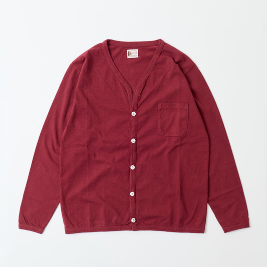 FELCO L/S BINDER V NECK CARDIGAN W/POCKET 7oz 16SINGLE RUFFY JERSEY - 15 COLORS