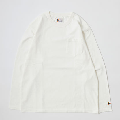 FELCO L/S BINDER NECK CREW POCKET-T 7oz 16SINGLE RUFFY JERSEY - 10 COLORS