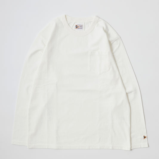 FELCO L/S BINDER NECK CREW POCKET-T 7oz 16SINGLE RUFFY JERSEY - 10 COLORS