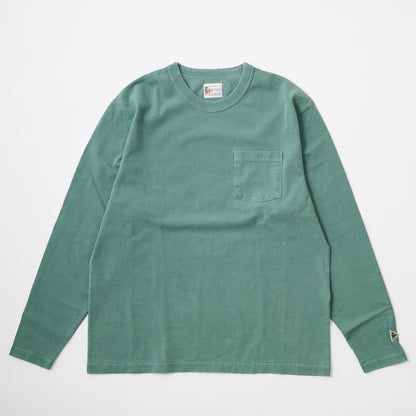 FELCO L/S BINDER NECK CREW POCKET-T 7oz 16SINGLE RUFFY JERSEY - 13 COLORS