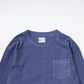 FELCO L/S BINDER NECK CREW POCKET-T 7oz 16SINGLE RUFFY JERSEY - 13 COLORS