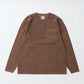FELCO L/S BINDER NECK CREW POCKET-T 7oz 16SINGLE RUFFY JERSEY - 13 COLORS