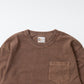 FELCO L/S BINDER NECK CREW POCKET-T 7oz 16SINGLE RUFFY JERSEY - 13 COLORS