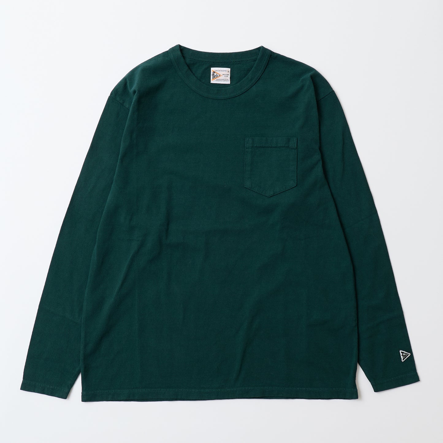 FELCO L/S RAGLAN BINDER NECK CREW-T 7oz 16SINGLE RUFFY JERSEY - 12 COLORS