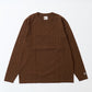 FELCO L/S BINDER NECK CREW POCKET-T 7oz 16SINGLE RUFFY JERSEY - 18 COLORS