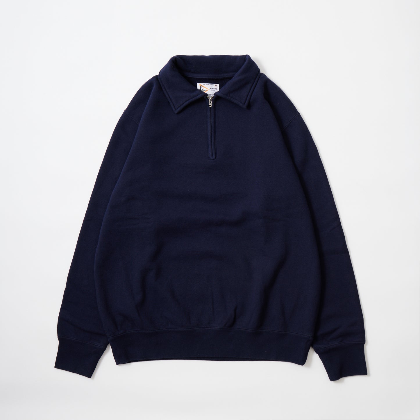 【NEW】FELCO L/S HALF ZIP COLLAR SWEAT 12oz MD WEIGHT FRENCH TERRY - 7 COLORS