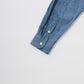 EMPIRE & SONS L/S CLASSIC BAND COLLAR SHIRT 5oz VINTAGE CHAMBRAY - BLUE