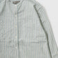 EMPIRE & SONS L/S CLASSIC BAND COLLAR SHIRT VINTAGE OXFORD - GREEN/BEIGE
