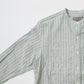 EMPIRE & SONS L/S CLASSIC BAND COLLAR SHIRT VINTAGE OXFORD - GREEN/BEIGE