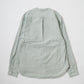 EMPIRE & SONS L/S CLASSIC BAND COLLAR SHIRT VINTAGE OXFORD - GREEN/BEIGE
