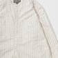 EMPIRE & SONS L/S CLASSIC BAND COLLAR SHIRT VINTAGE OXFORD - NATURAL/NAVY