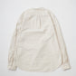 EMPIRE & SONS L/S CLASSIC BAND COLLAR SHIRT VINTAGE OXFORD - NATURAL/NAVY