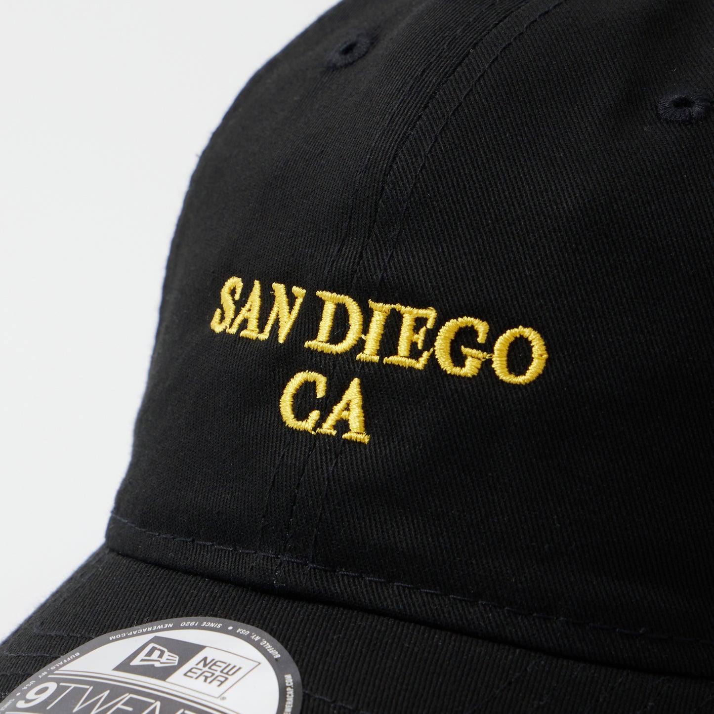 CALIFOLKS US NEW ERA LOW PROFILE ADJUSTABLE CAP - BLACK - SAN DIEGO - EMB