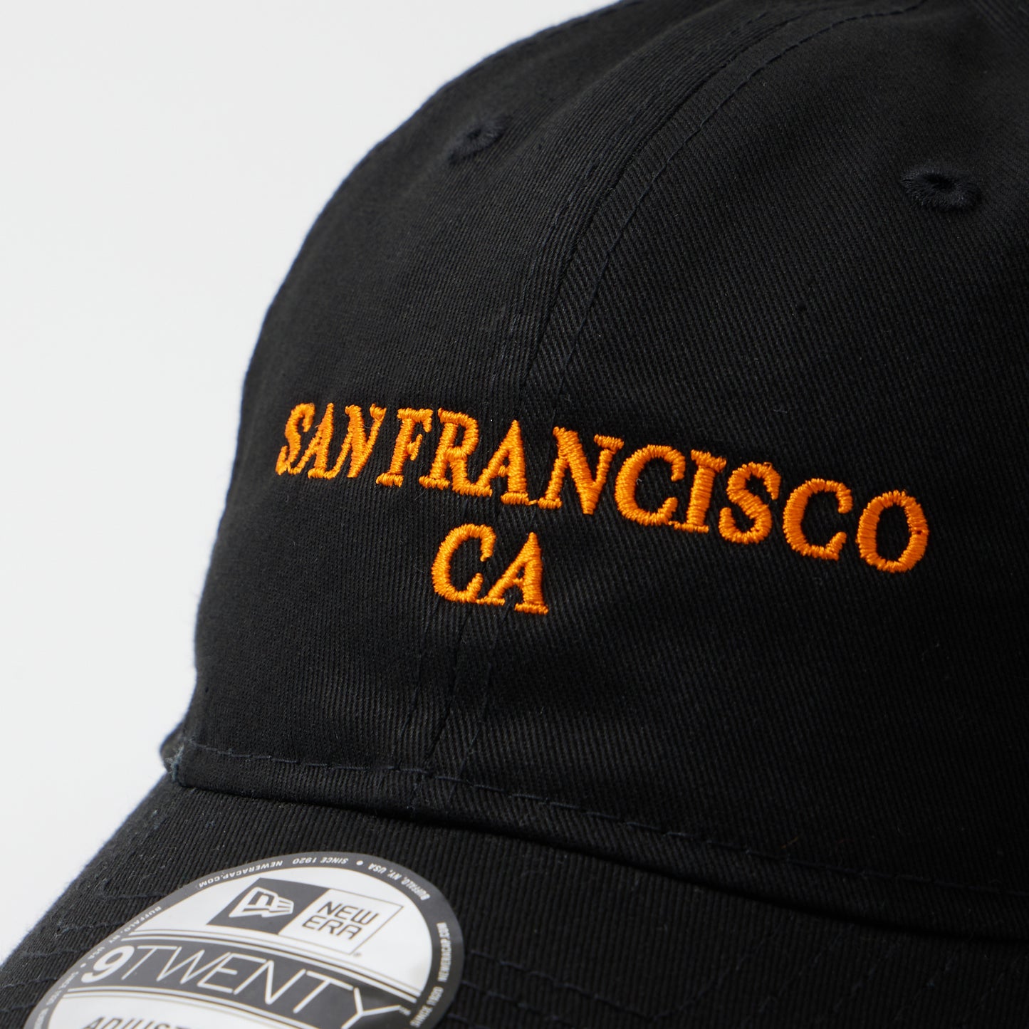 CALIFOLKS US NEW ERA LOW PROFILE ADJUSTABLE CAP - BLACK - SAN FRANCISCO - EMB