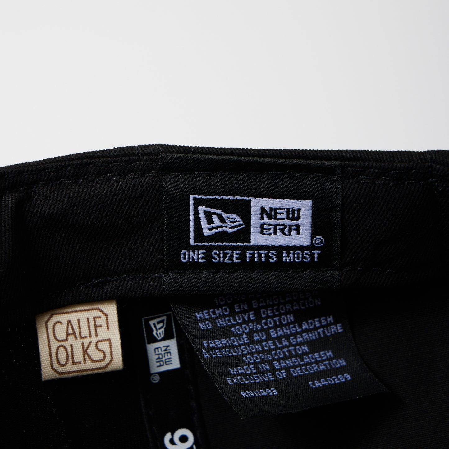 CALIFOLKS US NEW ERA LOW PROFILE ADJUSTABLE CAP - BLACK - SAN FRANCISCO - EMB