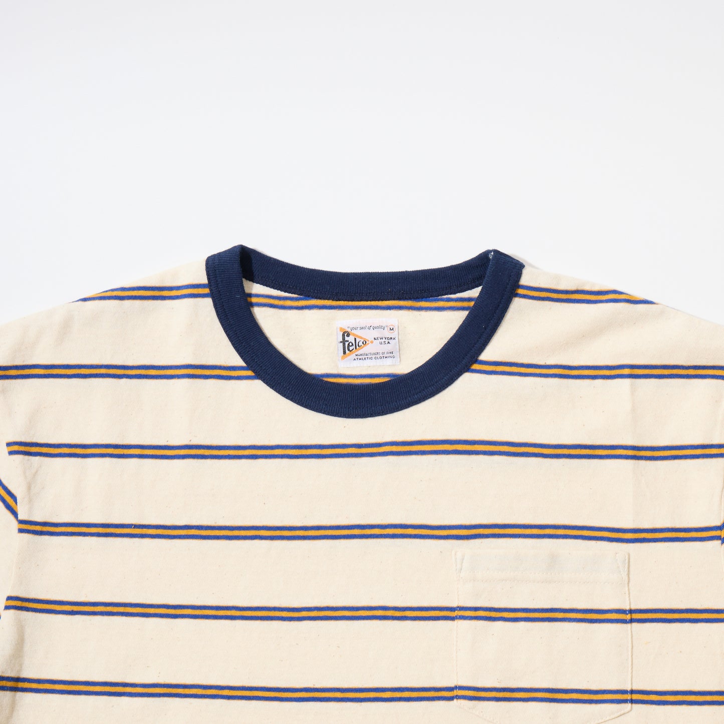FELCO S/S CREW POCKET-T CRESER STRIPE