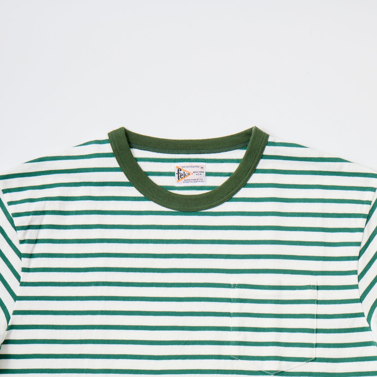 FELCO S/S CREW POCKET-T AMERICAN VINTAGE NARROW STRIPE