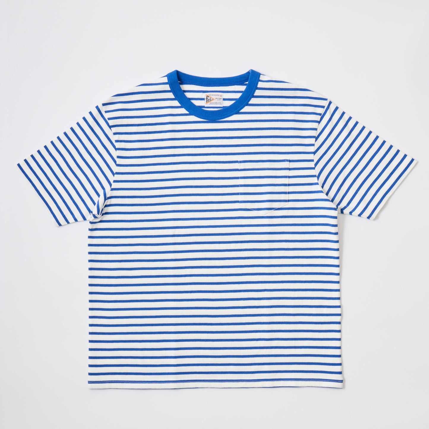 FELCO S/S CREW POCKET-T AMERICAN VINTAGE NARROW STRIPE