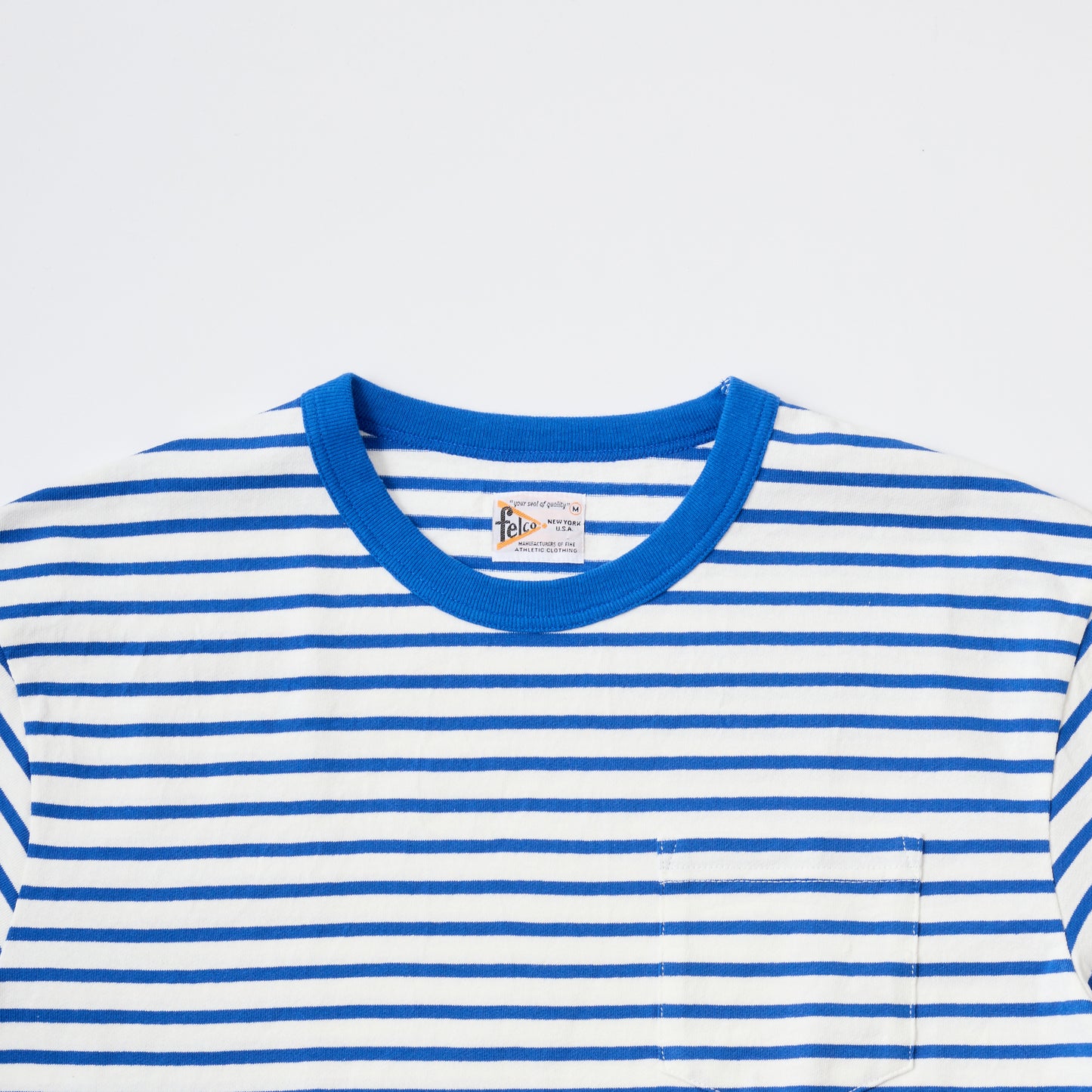 FELCO S/S CREW POCKET-T AMERICAN VINTAGE NARROW STRIPE