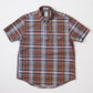 KEATON CHASE USA S/S CLASSIC FIT PULLOVER BD SHIRT MADRAS SEERSUCKER