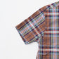 KEATON CHASE USA S/S CLASSIC FIT PULLOVER BD SHIRT MADRAS SEERSUCKER