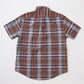 KEATON CHASE USA S/S CLASSIC FIT PULLOVER BD SHIRT MADRAS SEERSUCKER